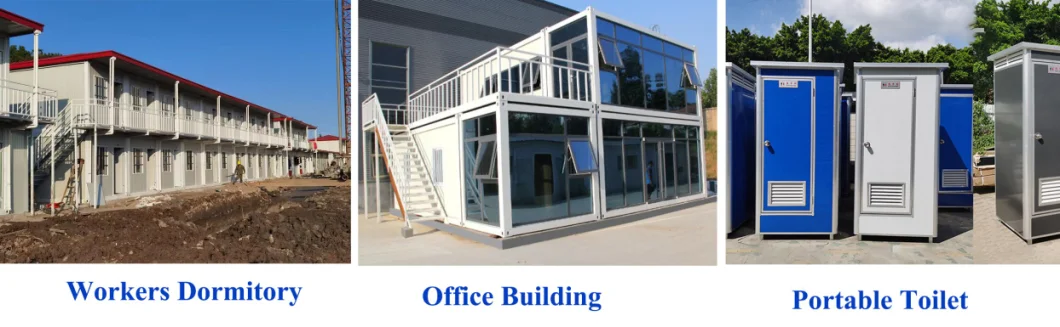 Fast Install Detachable Assembly Flat Pack Prefab Container House for Living House/Office Building/Accommodation/Dormitory/School/Hospital