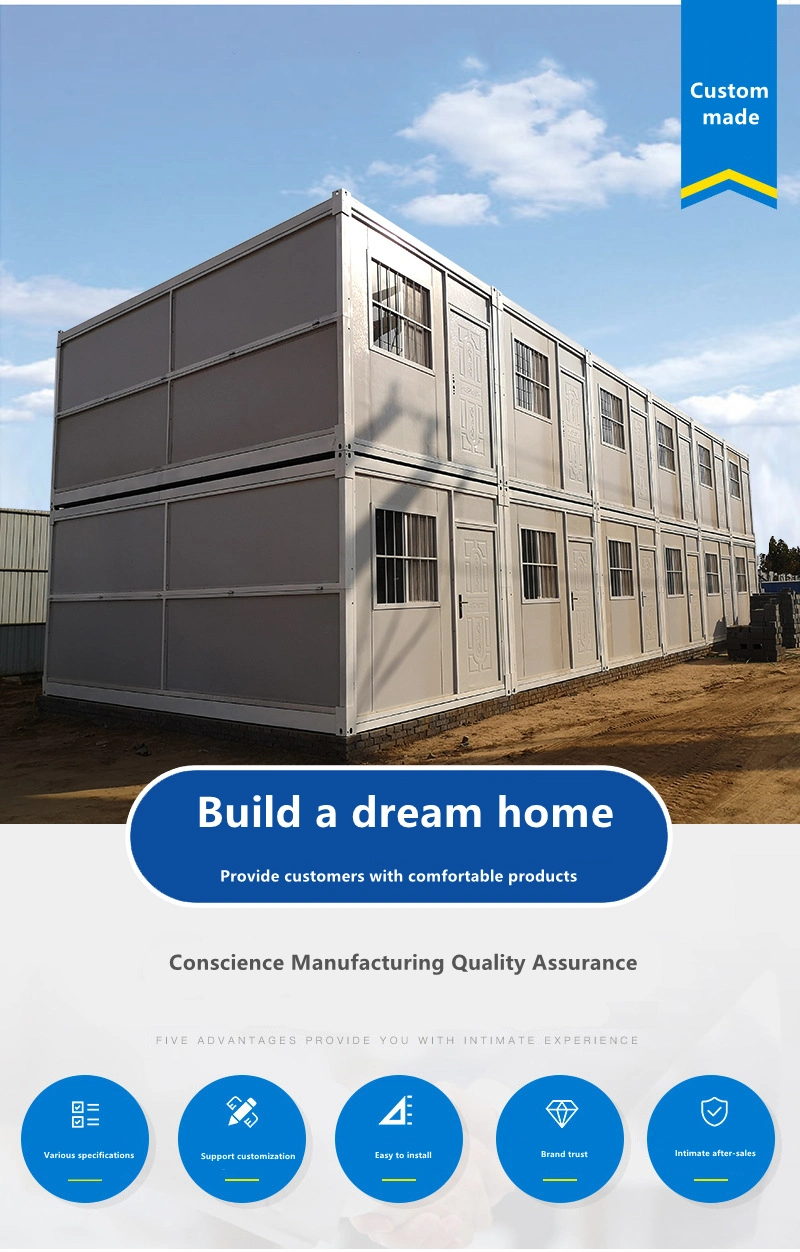 20FT 40FT Mobile Luxury Living Building Prefab Folding Container House