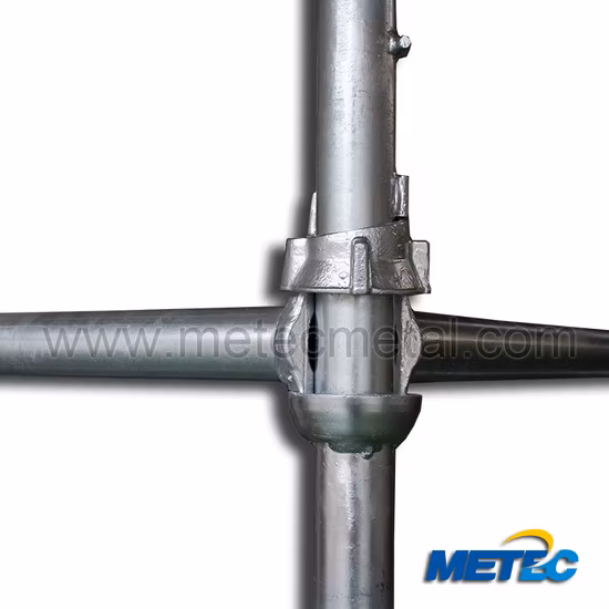 Échafaudage de système de construction certifié (Exp 20+ ans, Ringlock, planche, Cuplock), système d'échafaudage Ringlock galvanisé BS1139 HDP, système d'échafaudage 10′
