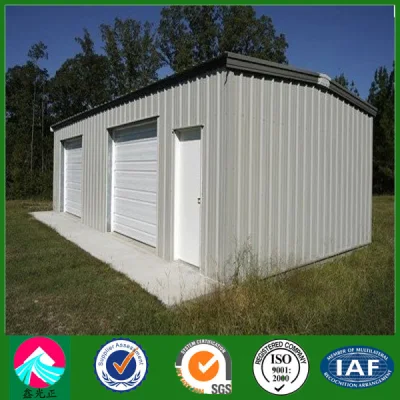 Maison de conteneur en acier ondulé pour garage de voiture (XGZ-CH006)