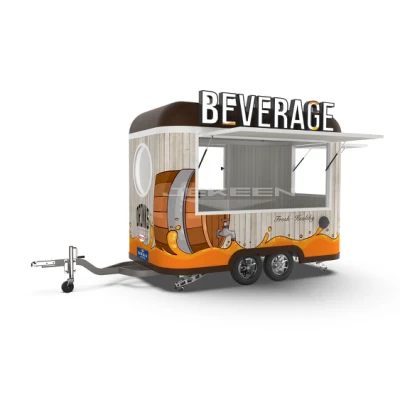 Jekeen Food Vending Street Food Cart Coffee Shop Mobile Food Truck Food Car-Blues