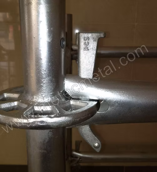 Échafaudage de système certifié SGS/TUV, bride ronde d'échafaudage Ringlock Rossete, échafaudage polyvalent, échafaudage Layher Ringlock en acier galvanisé certifié à vendre